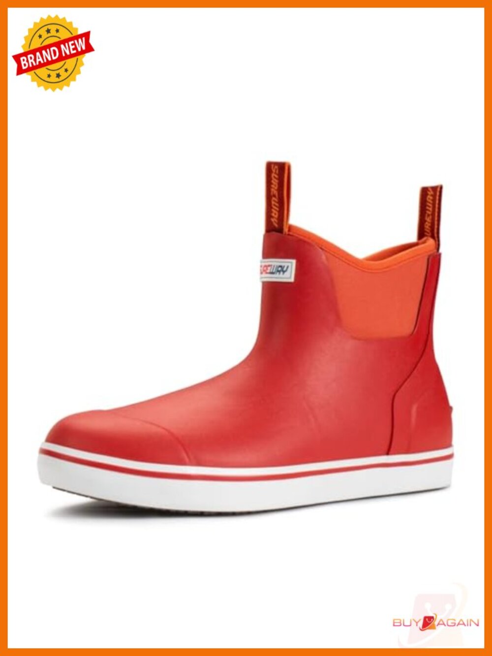 Waterproof Ankle Boots Non-Slip Rubber Deck Boots Fishing Boat Shoes